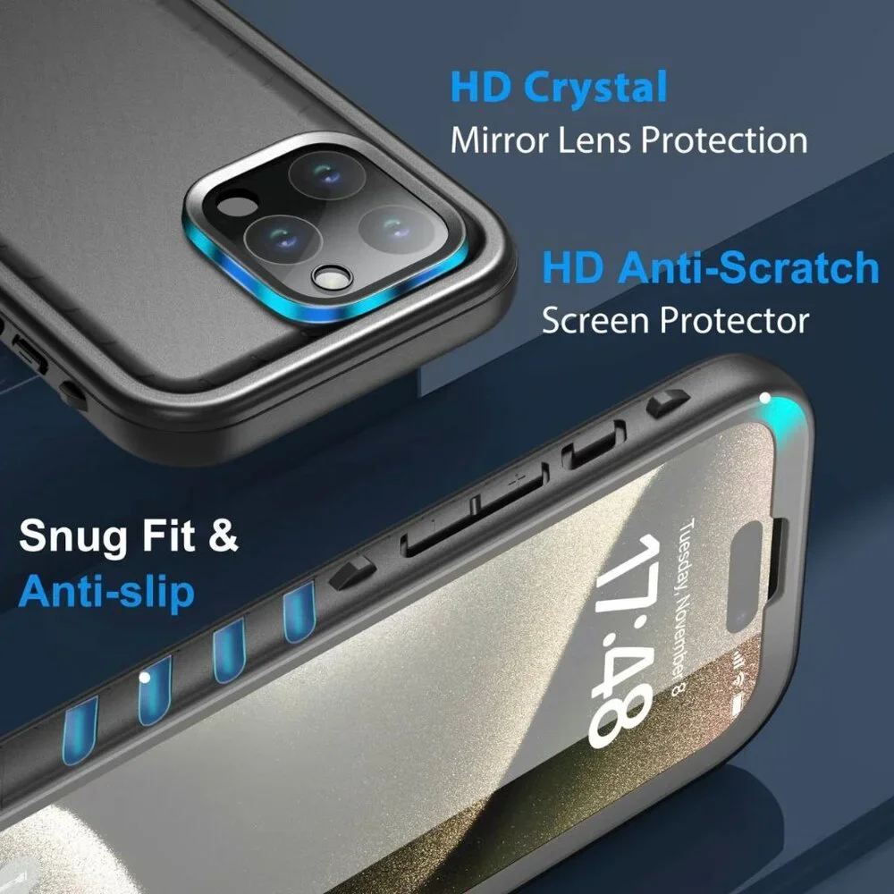 Sportlink Waterproof Case iPhone 15 Pro Max Shockproof ScreenProtectorCover NEW